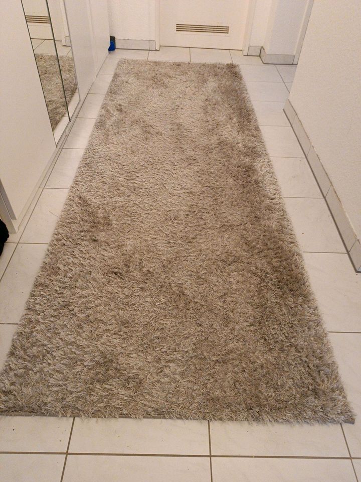 Flauschiger Teppich 90×250 in Burbach
