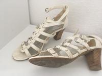 Schuhe Gr.38 weiß Absatz ca. 6,5cm Bayern - Ergolding Vorschau
