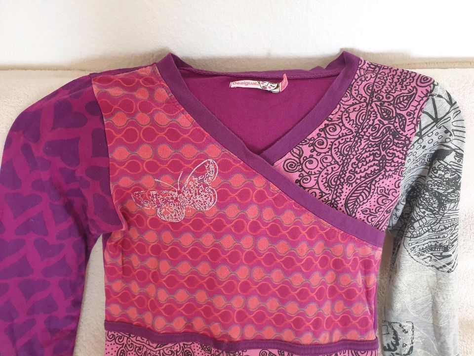 Desigual Kleid pink lila 13-14 Jahre Langarm 158 Mädchen Blumen in Köln