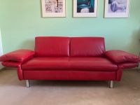 Sehr chices und wunderschönes rotes Leder-Sofa München - Au-Haidhausen Vorschau