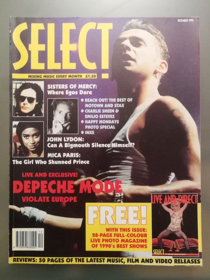 SELECT 12/1990 - Magazin - Zeitschrift - 80er - 90er - Depeche in Hamburg