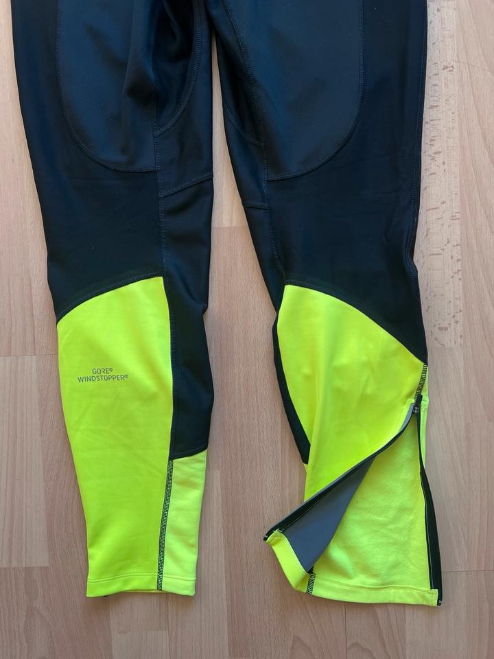 Hose, Sport, Gr.42, GORE Running Wear, schwarz/neon yellow, neu in Langenhagen