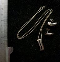 Schmuckset 925 Silber Ohrringe und kette mit anhänger Wesertal - Oedelsheim Vorschau