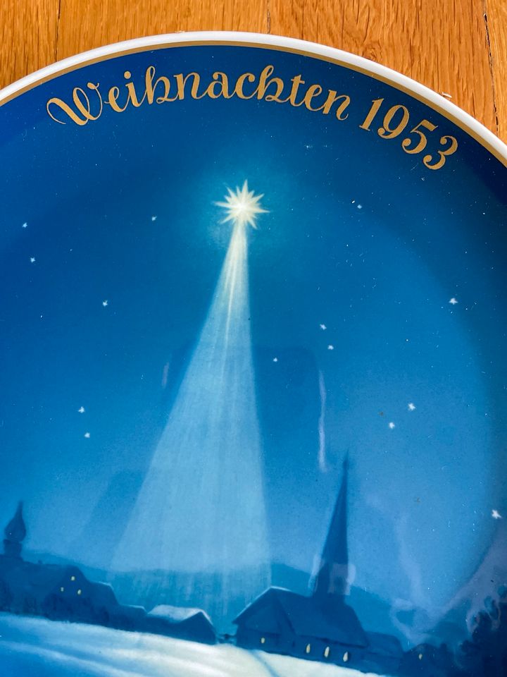 Weihnachtsteller Rosenthal 1952 und 1953 in Stolberg (Rhld)