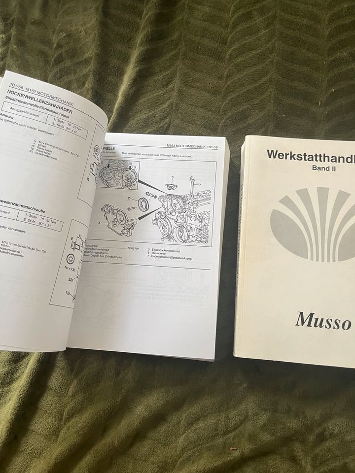 DAEWOO MUSSO Werkstatthandbuch Band 1 und 2 in Rangsdorf