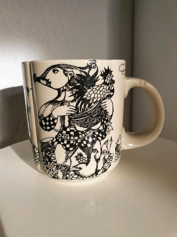 Große Tasse Jumbo Bier Rosenthal Studio Line Eulenspiegel schwarz in Leipzig