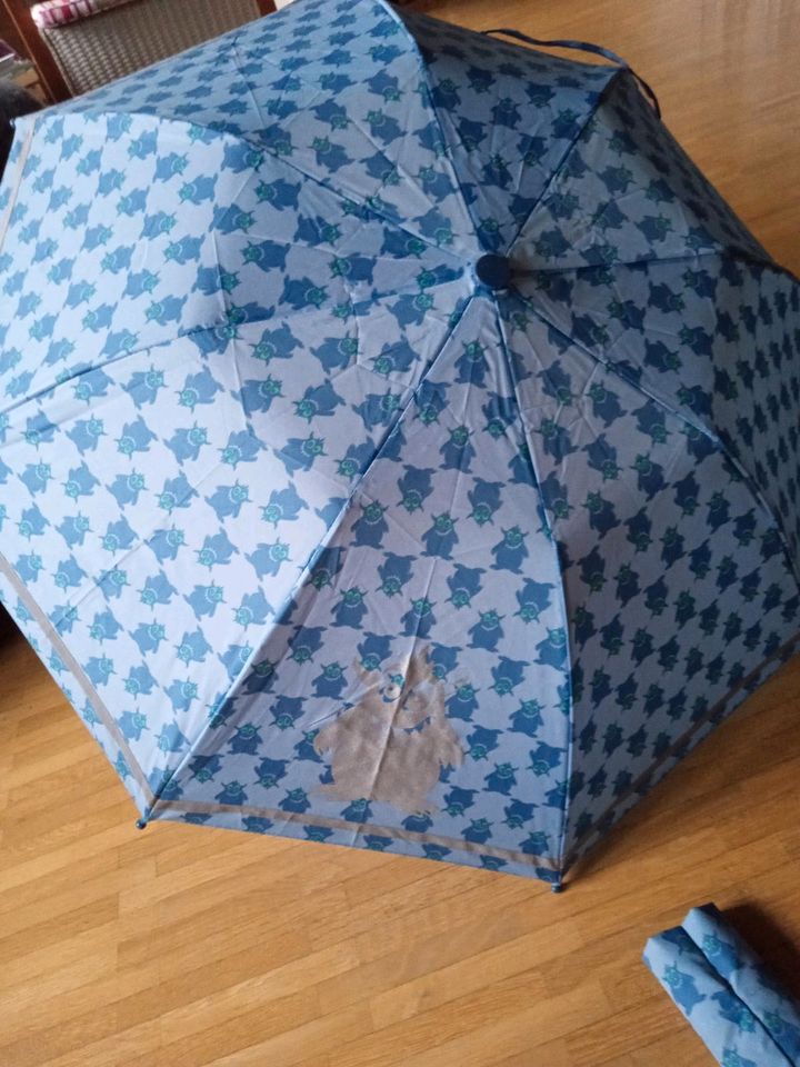 Knips Regenschirm Kinder Motiv Monster - blau - ungenutzt in Köln