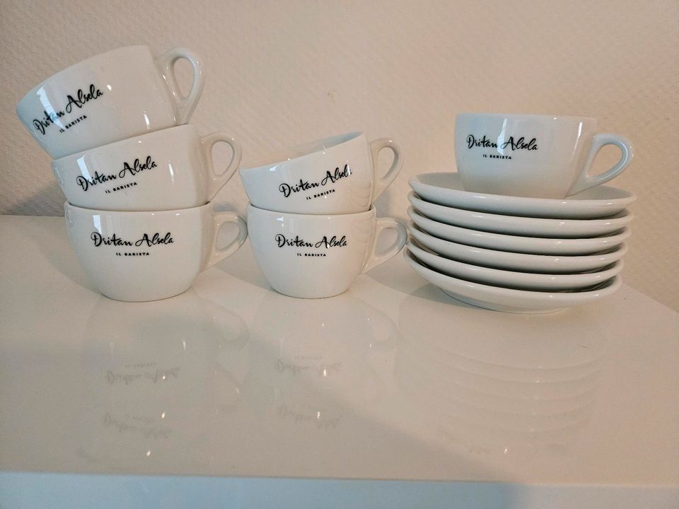 Dritan Alsela 6x Cappuccino Tassen Set Kaffee in Düsseldorf