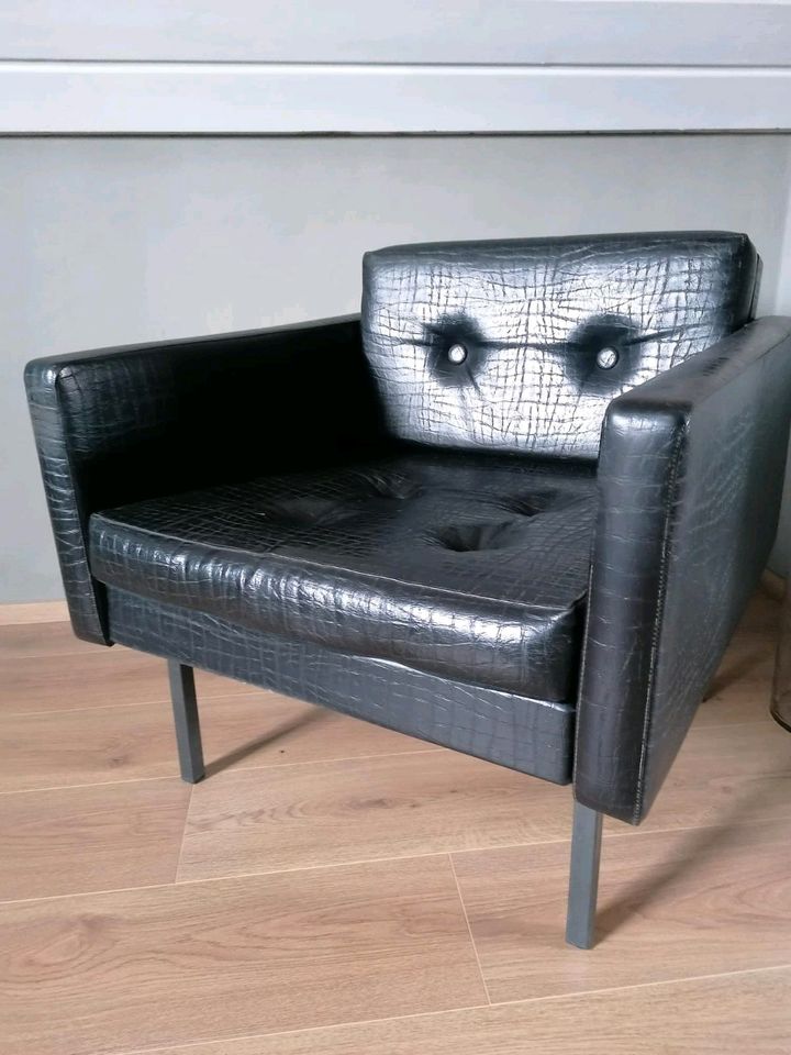 Loungechair, Armchair, Sessel Vintage Stuhl schwarz in Nürnberg (Mittelfr)