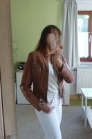 Lederjacke Lammnappaleder, Damen, Gr. 36, braun, Bikerlook Bayern - Welden Vorschau