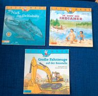 Lesemaus 3 Bücher Delfinbaby, Indianer, Baustelle München - Hadern Vorschau