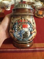 Bierkrug Bayern mit Zinndeckel Sachsen - Geringswalde Vorschau