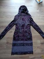 Handmade Sweat Kleid Kapuze Gr. 36 Blumen rot Mondstoff Hessen - Feldatal Vorschau