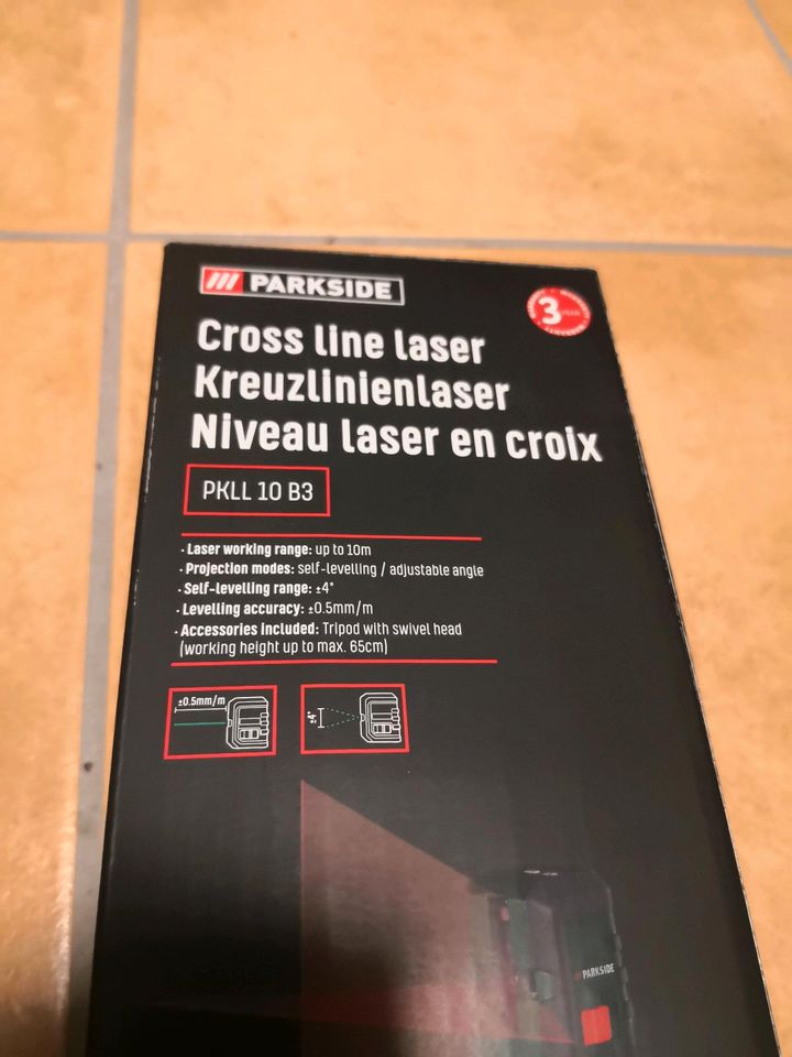 PARKSIDE Kreuzlinienlaser PKLL 10 B3, mit Stativ NEU & OVP in Köln - Porz |  eBay Kleinanzeigen ist jetzt Kleinanzeigen