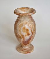 Vintage Onyx / Stein Vase beige - 20,5 cm hoch Leipzig - Schleußig Vorschau