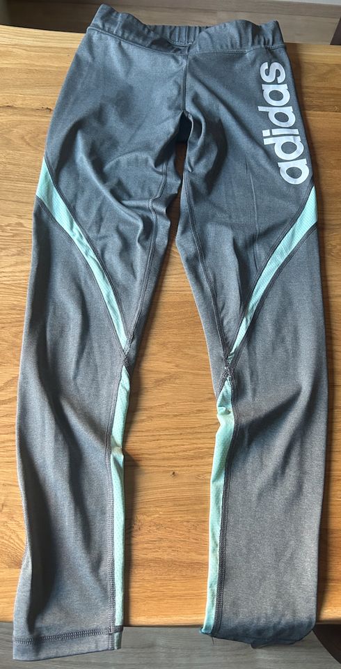 Adidas Leggings Damen grau/türkis in Mannheim