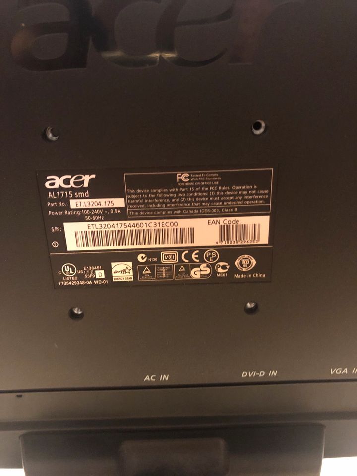 Acer Monitor in Kall