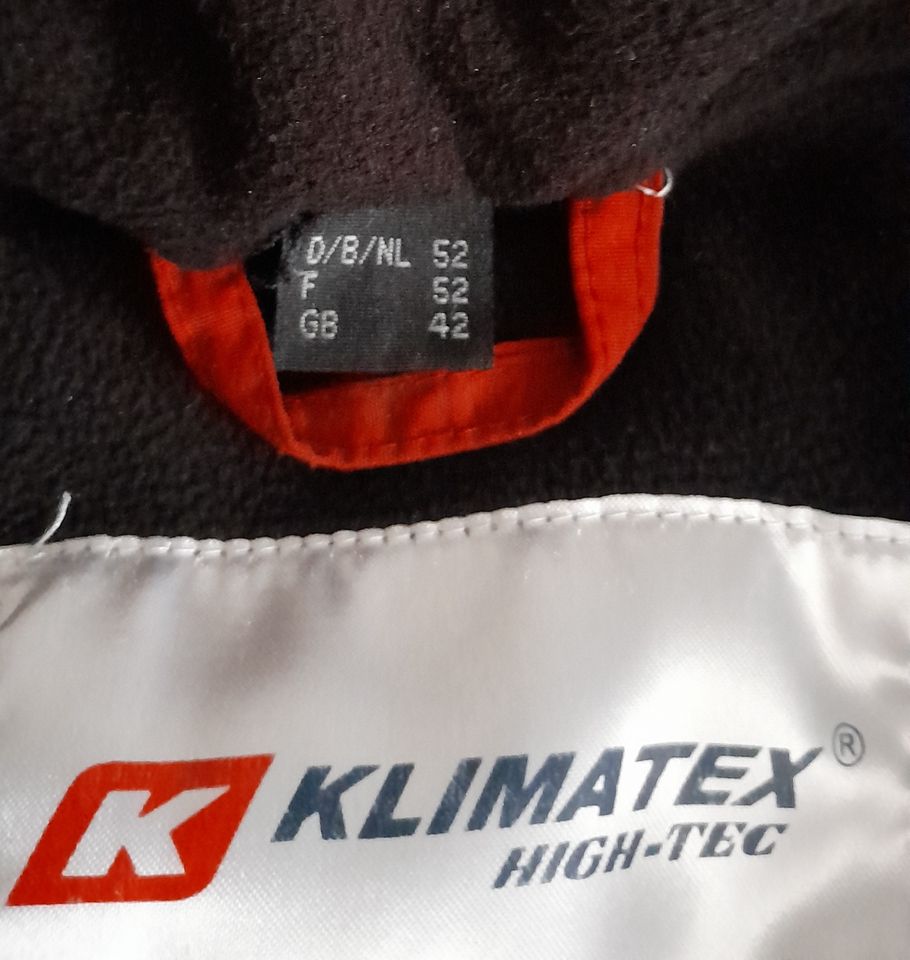 Klimatex HIGH-TEC Herrenjacke Gr. 52 mit Fleece-Jacke innen in Uetersen