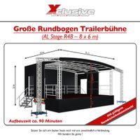 Trailerbühne 8x6m Mobile Bühne / Stage Rundbogen Bayern - Nordendorf Vorschau