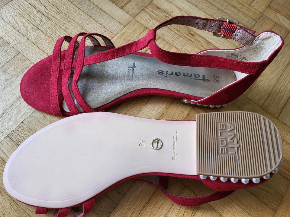 Damen Schuhe von Tamaris, rot, Größe 38, NEU in Bischofswiesen