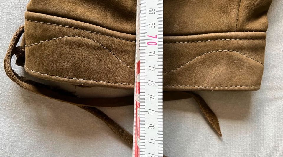 Kniebund-Lederhose, dunkelgrün, BW 51 cm, 56/XXL, Topzustand in Grünendeich Niederelbe