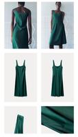Zara Satin Kleid Neu grün Gr. M Hamburg-Nord - Hamburg Alsterdorf  Vorschau