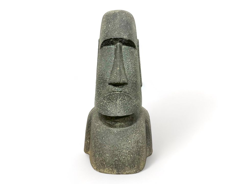 Moai Skulptur Rapa-Nui Statue aus Lavasand Stein Osterinsel Figur in Hüllhorst