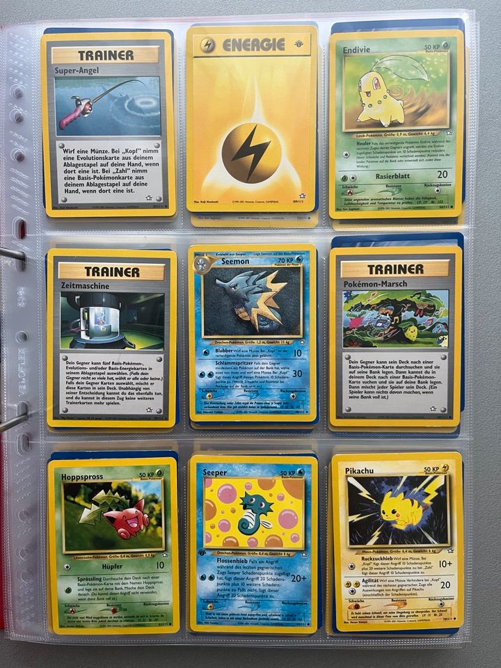 28 Neo Genesis Pokemon Karten Sammlung Konvolut vintage in Bretten