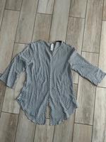 ZARA BASIC Damen Bluse – Gr. S – Blau-Weiß Gestreift – 3/4-Ärmel Feldmoching-Hasenbergl - Feldmoching Vorschau