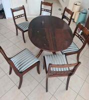 Sitzgruppe aus Mahagoni,ovaler Tisch + 6 Stühle - Liebhaberstüc Hessen - Nauheim Vorschau