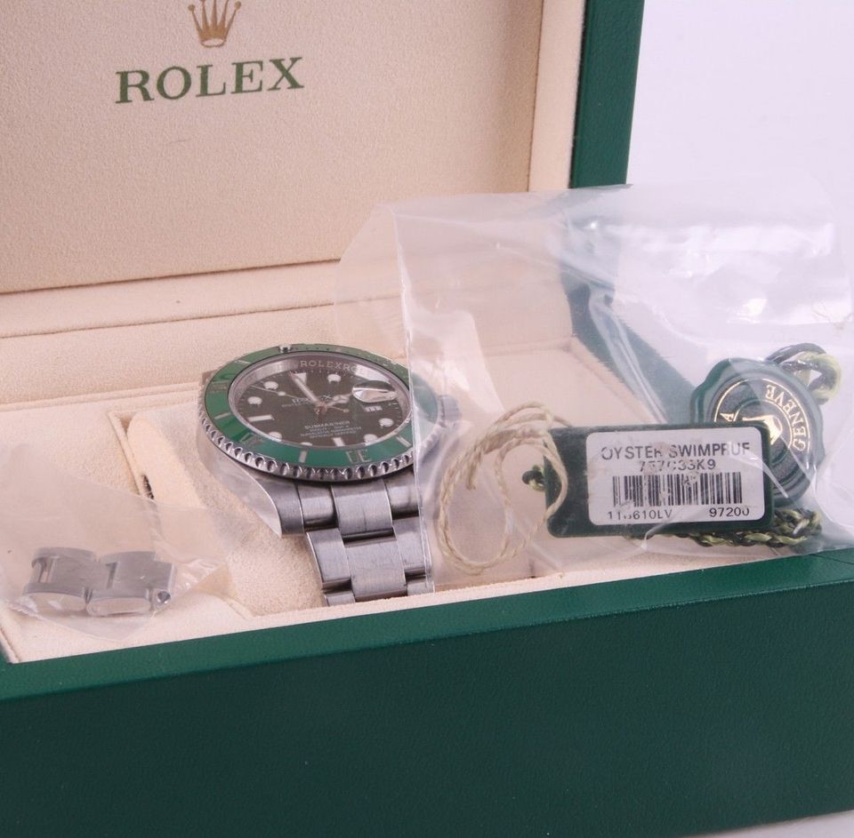 Rolex Oyster S SAP 39137.71 Green Index Maxi W 116610LV in  Nordrhein-Westfalen - Würselen | eBay Kleinanzeigen ist jetzt Kleinanzeigen