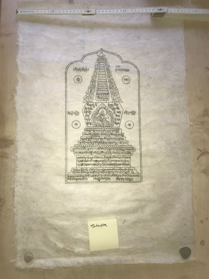 Buddhistische Kunstdrucke original aus Nepal Kloster in Freiburg im Breisgau