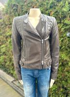 CLOSED OAKES Biker Lederjacke Taupe Gr.XS/34/36 NP650€ Hessen - Seligenstadt Vorschau