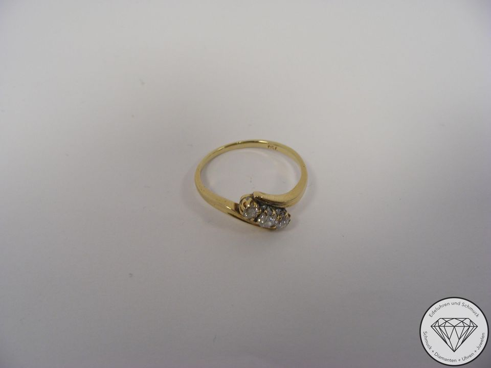 WERT 1.190,- RING Diamant 750er Gelb Gold 202617 xxyy in Hannover