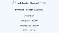 Flug Dortmund - London Championsleague Finale (NUR FLUG) Dortmund - Aplerbeck Vorschau