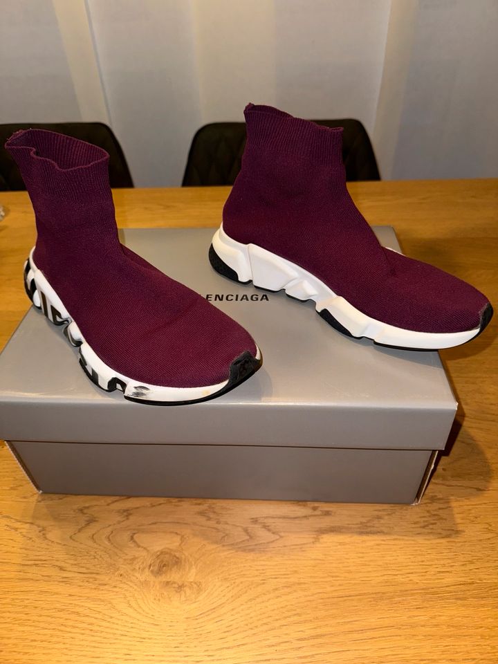 Balenciaga Speed Trainer Bordeaux/Violett. in Frankfurt am Main