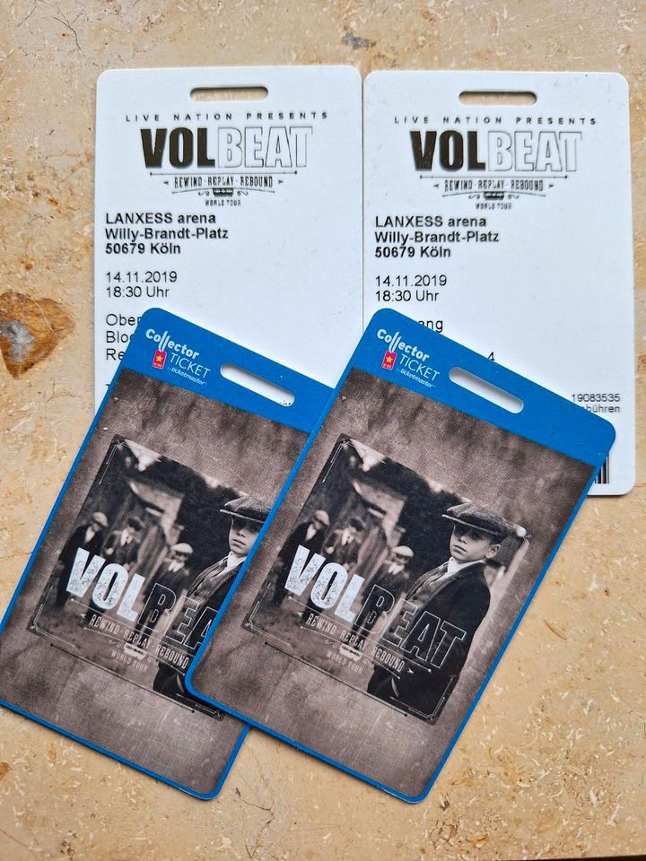 VolBeat Collector Ticket Köln Rewind Replay Rebound Lanxessarena in Lohmar