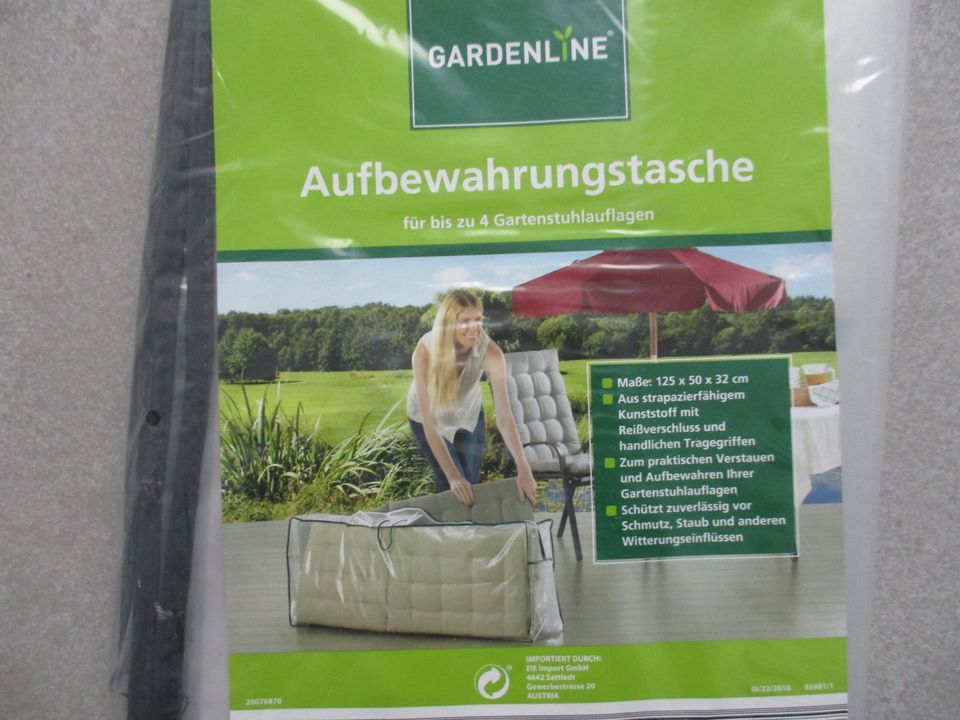 Gardenline Aufbewahrungstasche Schutzhülle 4 Gartenstuhlauflagen in  Rheinland-Pfalz - Wörrstadt | eBay Kleinanzeigen ist jetzt Kleinanzeigen