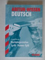 Abitur-Wissen Deutsch: Textinterpretation Lyrik - Drama - Epik Bayern - Würzburg Vorschau