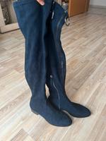 Overknee-Stiefel Gr. 37 dunkelblau Bayern - Kleinaitingen Vorschau