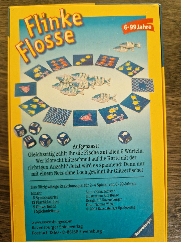 Ravensburger Gesellschaftsspiel Flinke Flosse- sehr gut erhalten in Vienenburg
