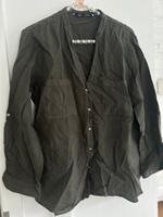 Leinenbluse Zara khaki grün, Größe M 100%Leinen Bayern - Greding Vorschau