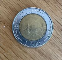 500 Lire Italiana Fehlprägung 1988 - selten!! Bayern - Mauerstetten Vorschau