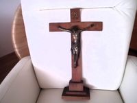 Kruzifix Holzkreuz Christus am Kreuz Messing 49 X 28 cm Aachen - Aachen-Haaren Vorschau