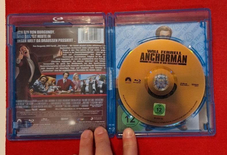 Anchorman bluray Will Ferrell in Hille