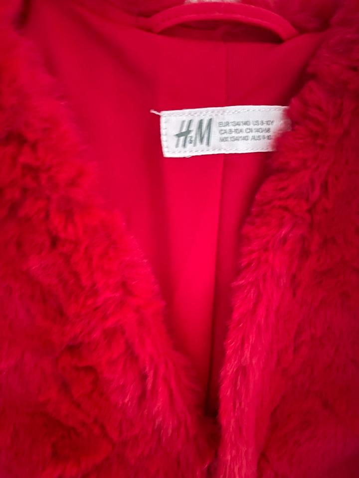 Jacke H&M Gr.134/140 Rot Mantel Kinderkleidung Kinder Mädchen in Hannover