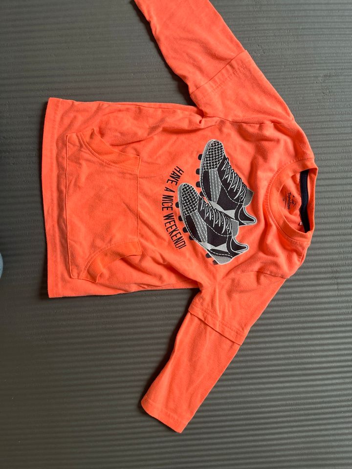 Topolino Langarmshirt Gr.98, neon orange in Hamburg