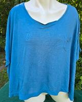 H&M crop tshirt blau 100% viskose  gr M L Xl Bayern - Neuendettelsau Vorschau