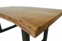 Esstisch Tisch Massivholztisch Akazie 160cm Neu Gestell Schwarz Essen - Steele Vorschau