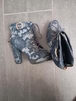 Stiefeletten Stiefel Camouflage 38 Bayern - Friedberg Vorschau